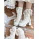 Sheep Puff Love Lace Vintage Short Boots(Limited Pre-Order/4 Colours/Full Payment Without Shipping)